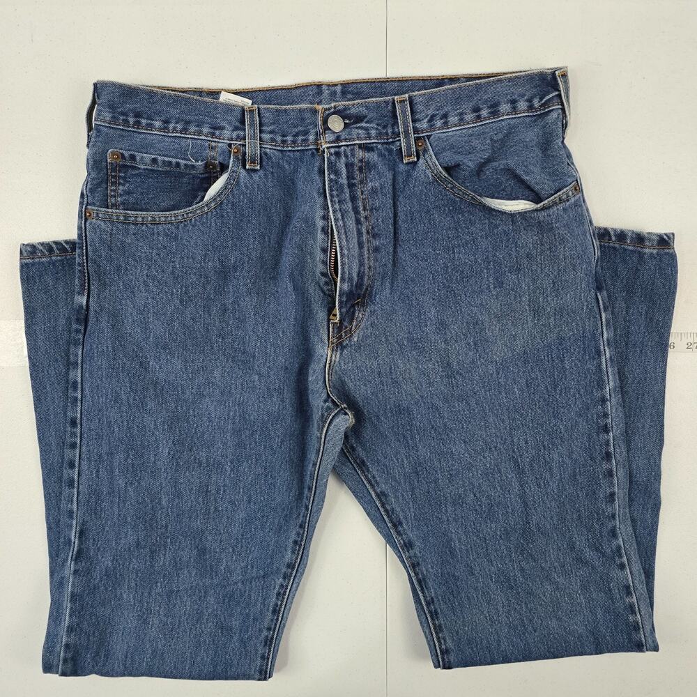 Levi's 517 bootcut jeans blue denim 36x32 mens 5498